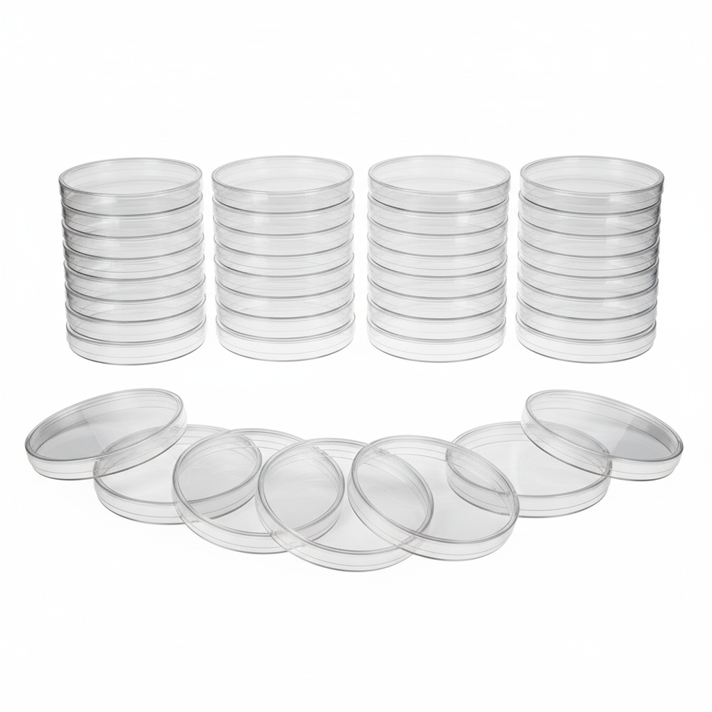 10 Pack Sterile Thick Plastic Petri Dishes with Lid