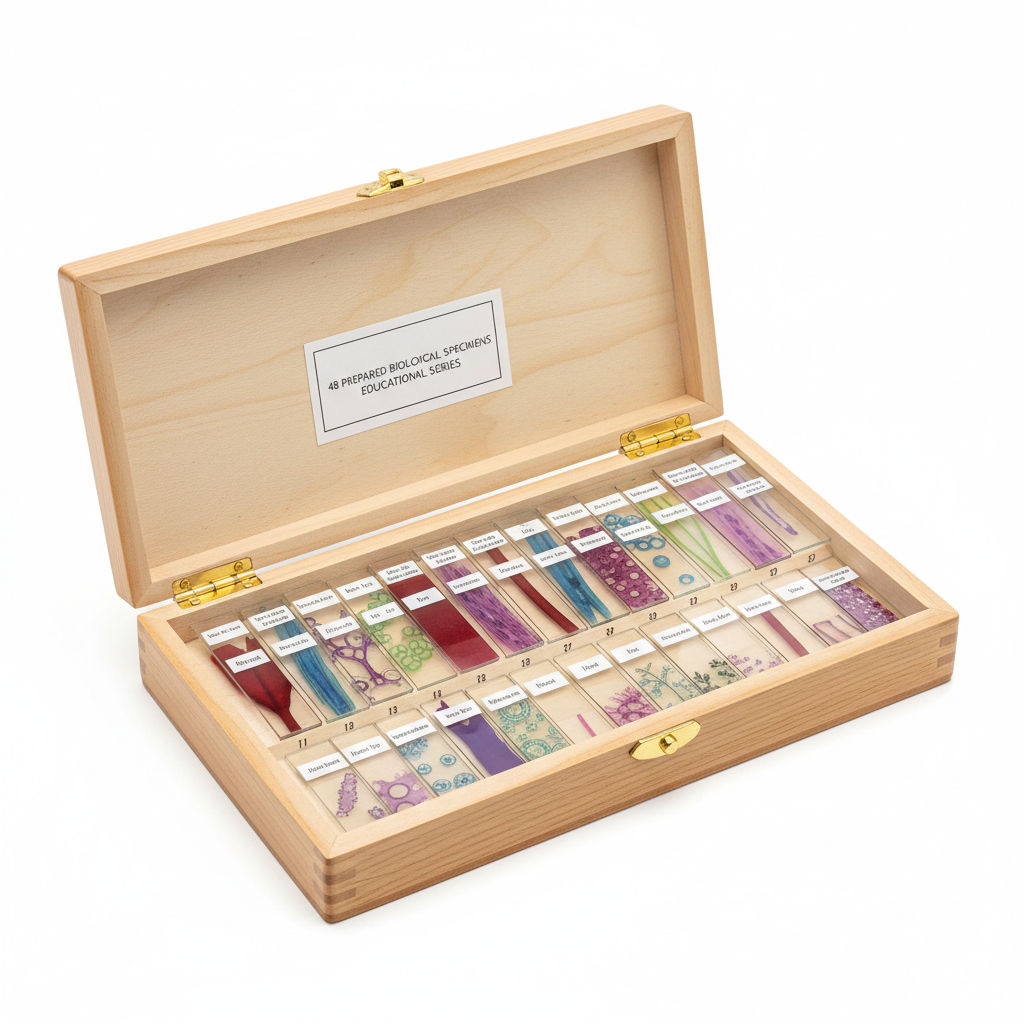 48 Prepared Microscope Slides