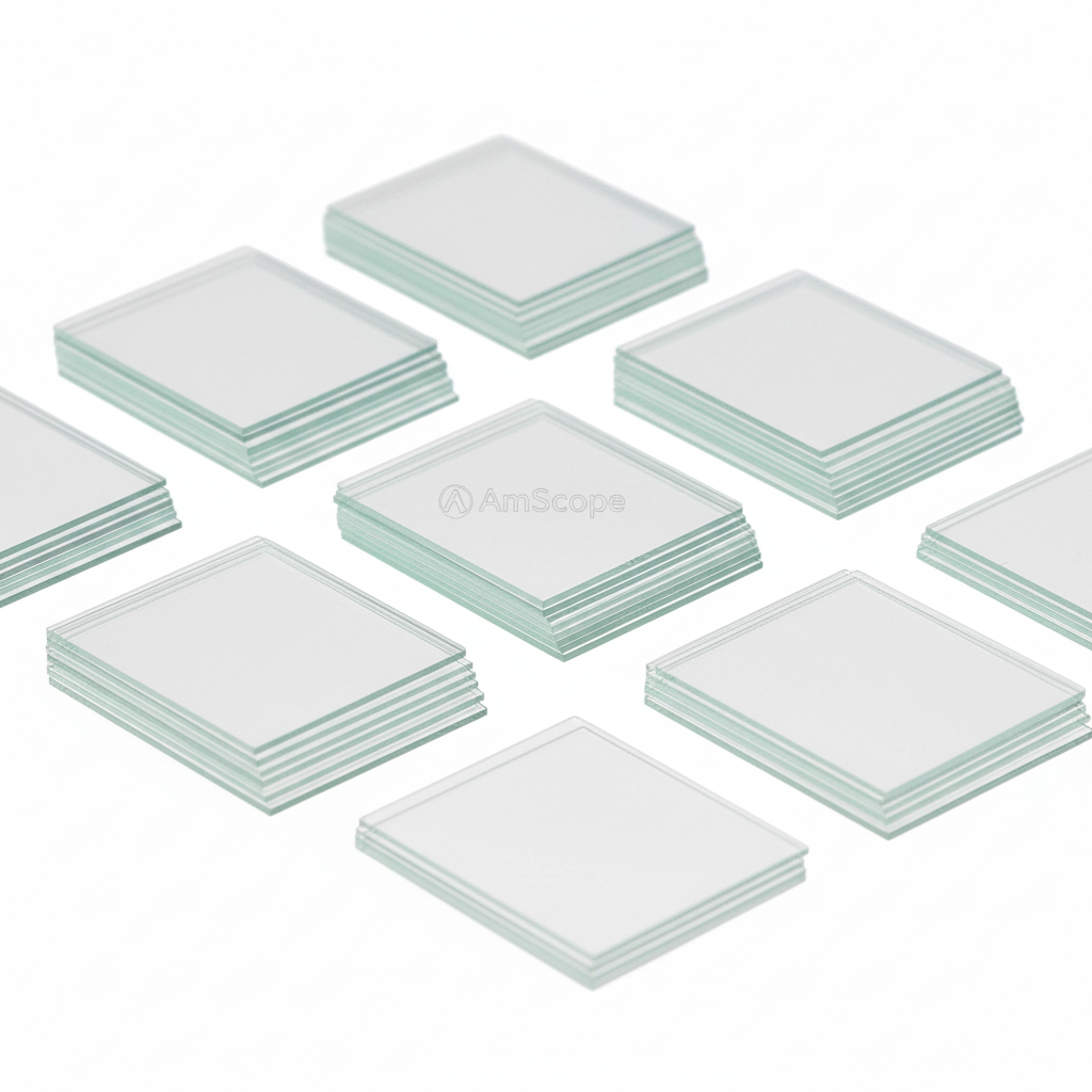 AmScope Microscope Glass Cover Slides