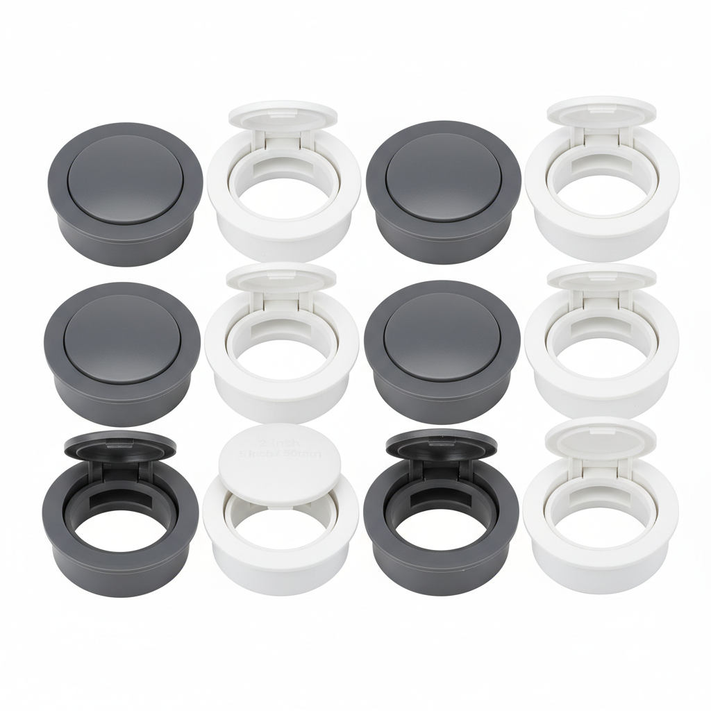 Desk Grommet 2 Inch (50 mm) 8 Pieces