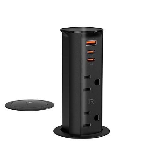ANNQUAN 2 inch Space Saver Pop Up Outlet