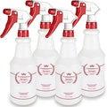 Uineko Plastic Spray Bottle (4 Pack, 24 Oz, All-Purpose)